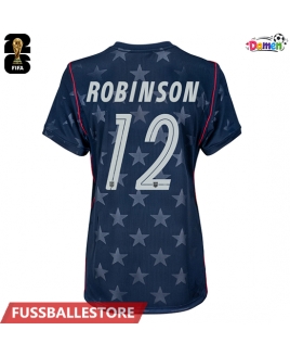 Günstige Vereinigte Staaten Miles Robinson #12 Auswärtstrikot Damen WM 2026 Kurzarm